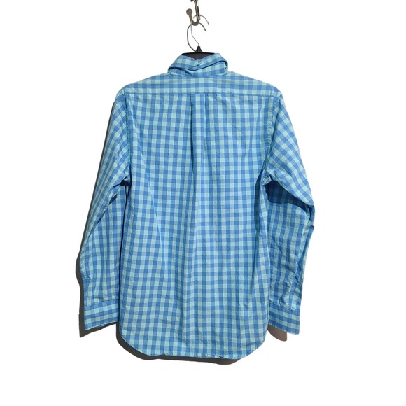 Vineyard Vines Blue Gingham Slim Fit Tucker Button Shirt - Picture 2 of 3